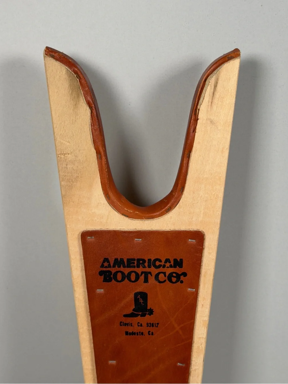 Vintage American Boot Co Wooden Boot Jack Leather Cowboy Boot Remover Puller